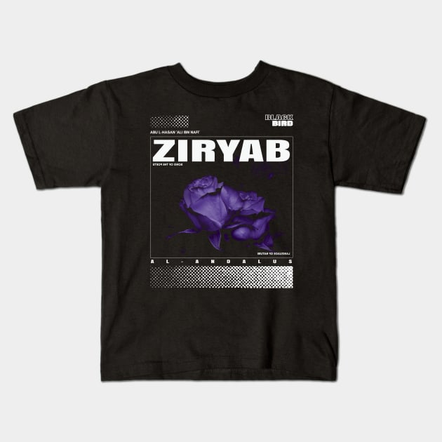 Ziryab Islam Scholar Kids T-Shirt by internethero